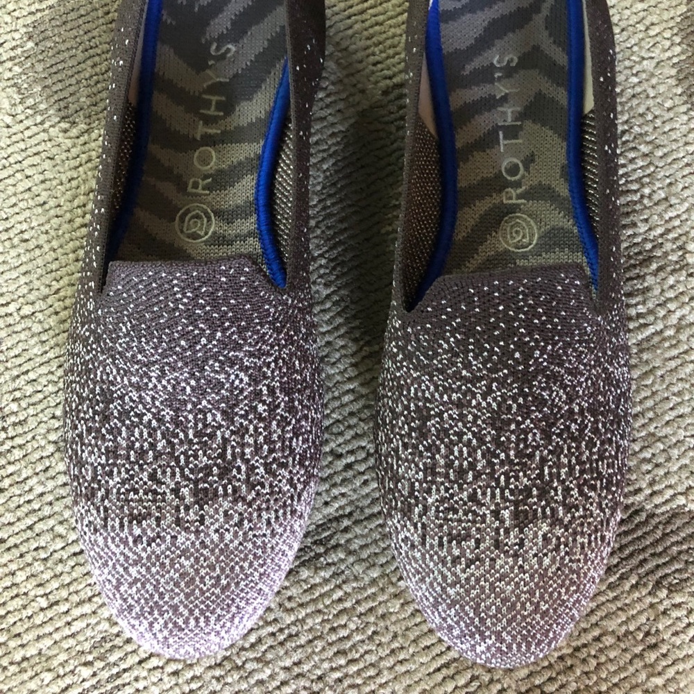 Twilight Metallic Ombré Rothy’s Loafer 10 EUC